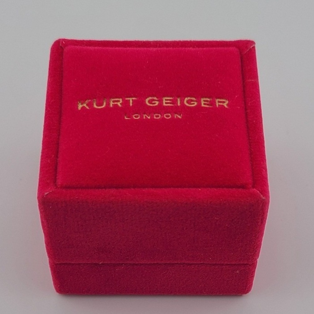 Kurt Geiger London Rainbow Crystal Eternity Ring Gold Tone Size 7 New in Box